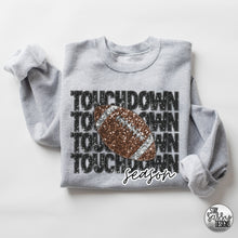 Load image into Gallery viewer, Faux Glitter Touchdown Season (Multiple Shirt Styles)
