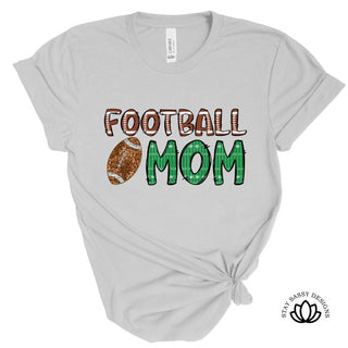 Glitter Football Mom (Multiple Shirt Styles)