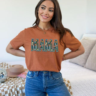 Wildflowers Faux Embroidered Custom Text (Multiple Shirt Styles)