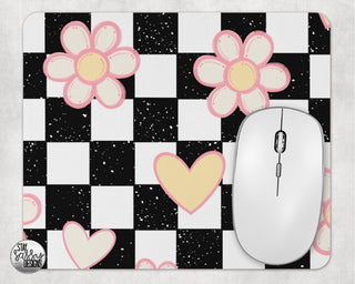 Retro Checkered Mouse Pad (Standard Size)