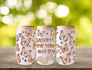 16 oz. Spread Your Wings Libbey Glass Tumbler