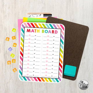 Big Math Board Bright Math Board – Stay Sassy Designs