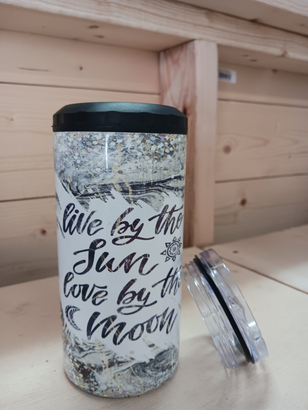 Live By The Sun 4 in 1 Can Cooler/Tumbler