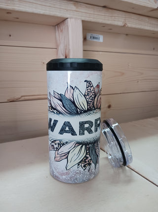 Breast Cancer Warrior 4 in 1 Can Cooler/Tumbler