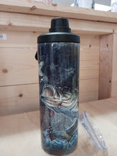 Load image into Gallery viewer, Bass Fishing 25 oz. Dual Lid Tumbler - Water bottle

