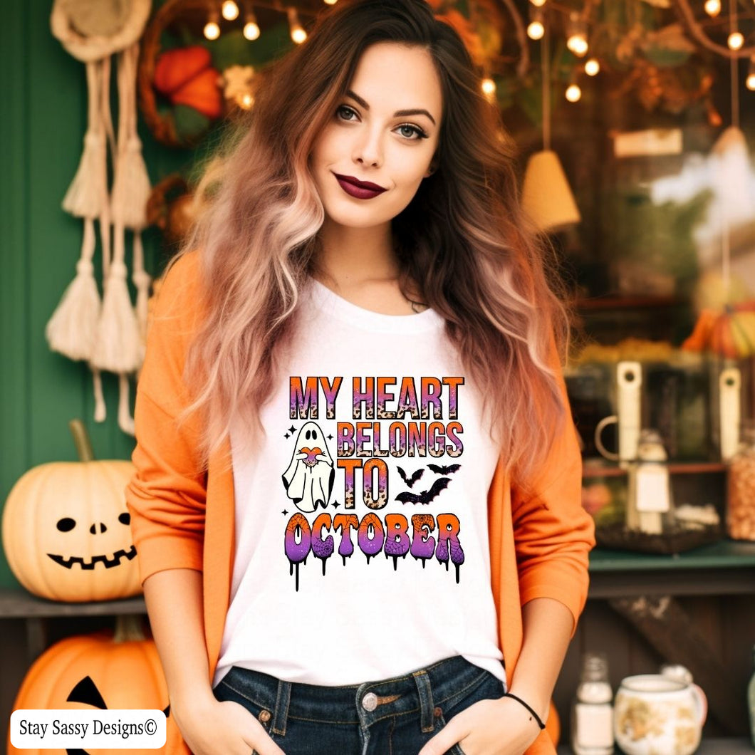 Heart Belongs To October (Multiple Shirt Styles)