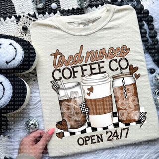 Tired Nurses Coffee Shirt