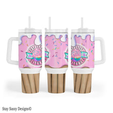 Load image into Gallery viewer, 40 oz. Obsessive Cupcake Disorder Tumbler w/Handle

