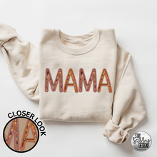 Load image into Gallery viewer, Faux Embroidered Autumn Leaves Mama (Multiple Shirt Styles)

