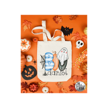 Load image into Gallery viewer, Personalized Blue Boo Trick Or Treat Bag
