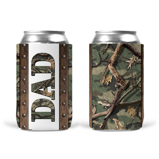 Camo Dad Can Koozie