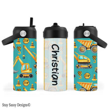 Load image into Gallery viewer, Personalized Excavator Water Bottle
