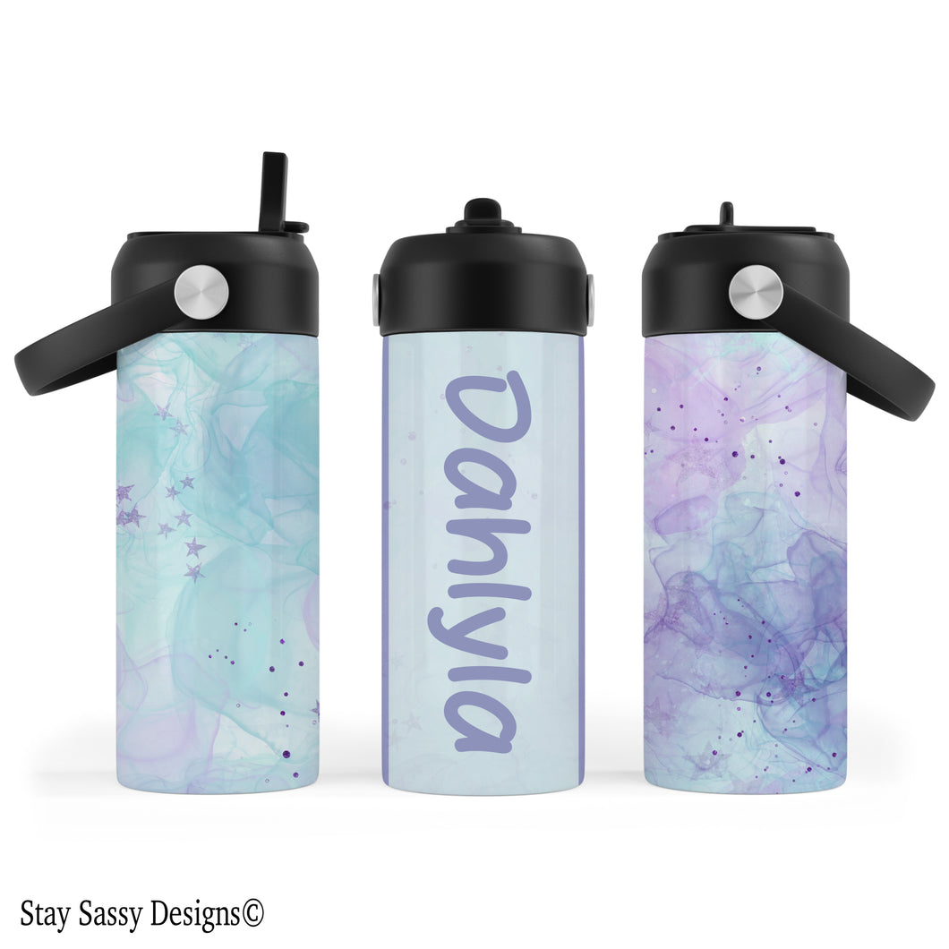Personalized Star Sparkle Water Bottle