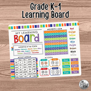 Traditional Grade K-1 Learning Board