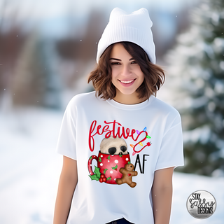 Christmas Skull Festive AF (Multiple Shirt Styles)