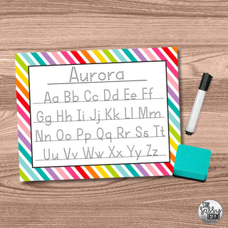 Personalized Bright Abc's Learning Board