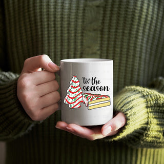 Tis The Season Christmas Tree Cake Mug