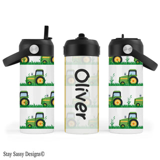 Personalized Tractor Water Bottle