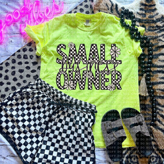 Checkered Small Business Owner Shirt
