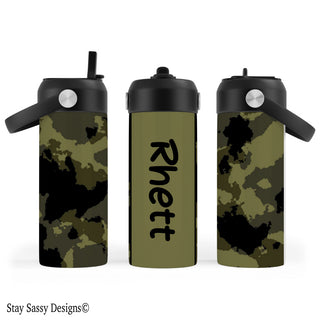 Personalized Camo Water Bottle