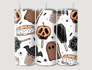 Spooky Ice Cream White Tumbler