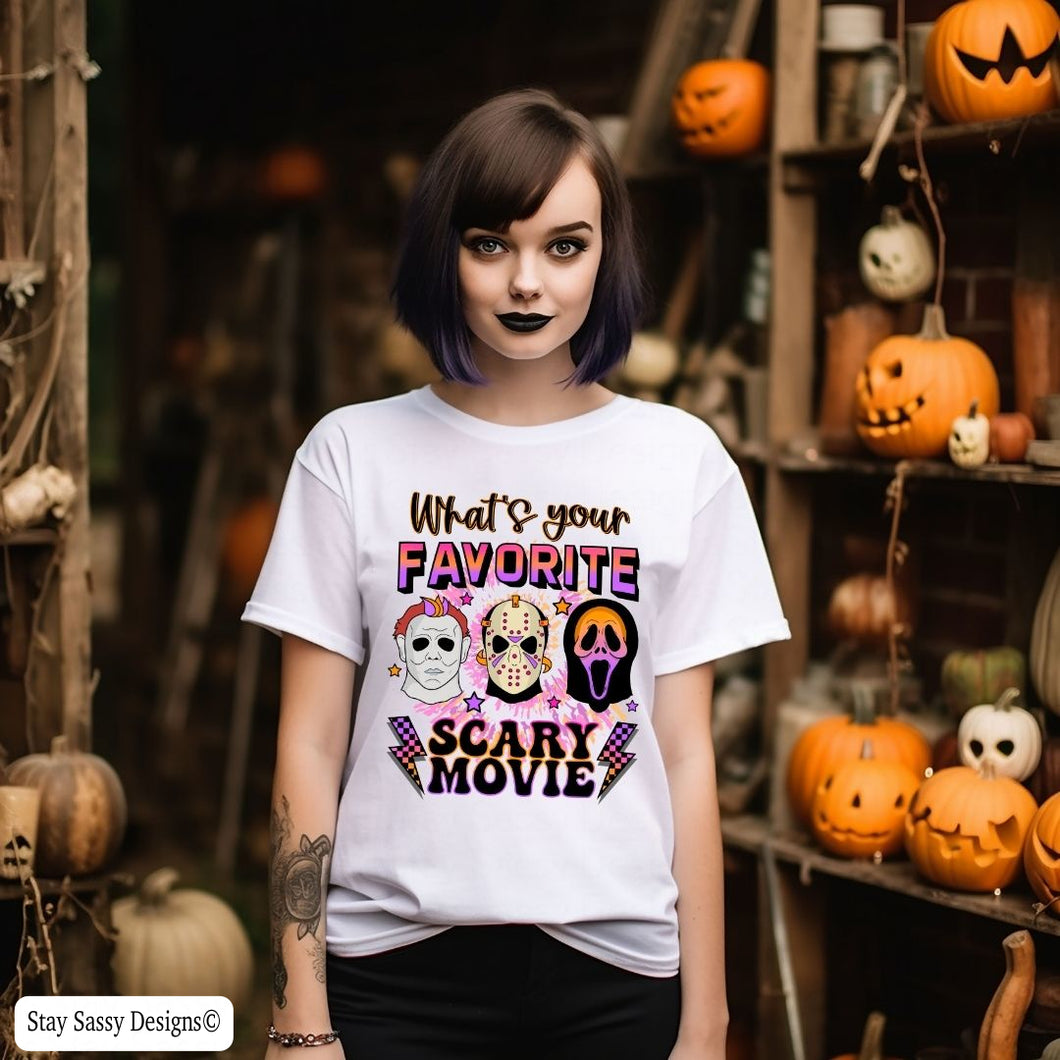 What's Your Favorite Scary Movie (Multiple Shirt Styles)