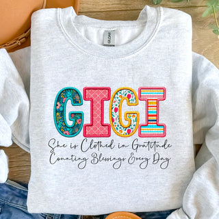 CUSTOM She Is Clothed In Gratitude Counting Blessings Everyday (Multiple Shirt Styles)
