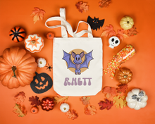 Load image into Gallery viewer, Personalized Batty Trick Or Treat Bag
