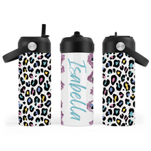 Load image into Gallery viewer, Personalized Pastel Leopard Print Water Bottle
