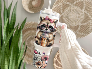large 40 oz mom tumbler cup with straw