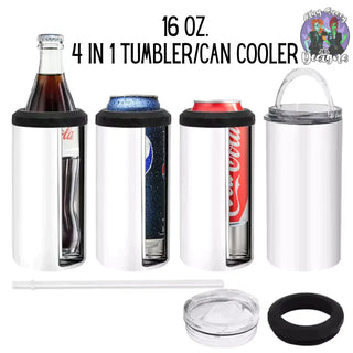Fire Fighter 4 in 1 Can Cooler/Tumbler