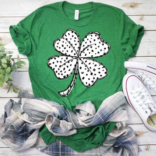 Dotted Four-Leaf Clover Tee