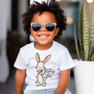 Blue Some Bunny Loves You Tee
