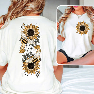 Bees & Sunflowers (Front & Back) Shirt