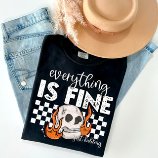 Everything Is Fine Skellie Shirt