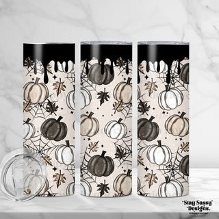 Pumpkin Web Drip Tumbler