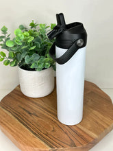 Load image into Gallery viewer, Personalized Grey Camo Water Bottle
