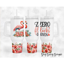 Load image into Gallery viewer, 40 oz. Zero Flocks Given Tumbler w/Handle
