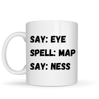 Funny Eye Map Ness Mug