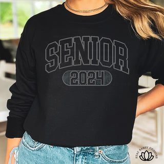 Faux Embroidered Arched Senior 2024 (Multiple Shirt Styles)