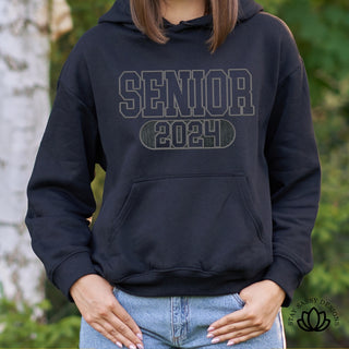 Faux Embroidered Senior 2024 (Multiple Shirt Styles)