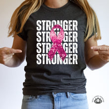 Load image into Gallery viewer, Breast Cancer Stronger (Multiple Shirt Styles)

