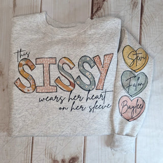 Personalized Boho Heart Shirt (Add Your Own Text)