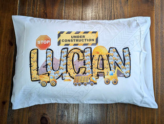 Construction Pillowcase Personalized Pillowcases