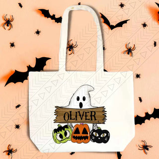 Personalized Ghost Trick Or Treat/Boo Bag