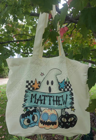 Personalized Ghost Trick Or Treat/Boo Bag