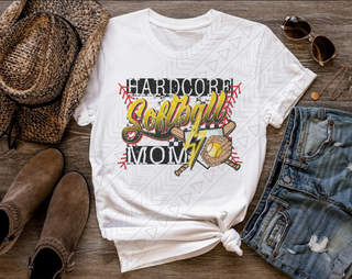 Hardcore Softball Mom Shirts & Tops