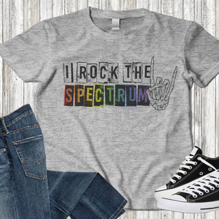 I Rock The Spectrum Kids Shirts