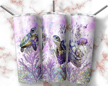 Load image into Gallery viewer, Purple Turtle Tumbler
