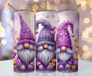 Pink & Purple Gnomes Tumbler